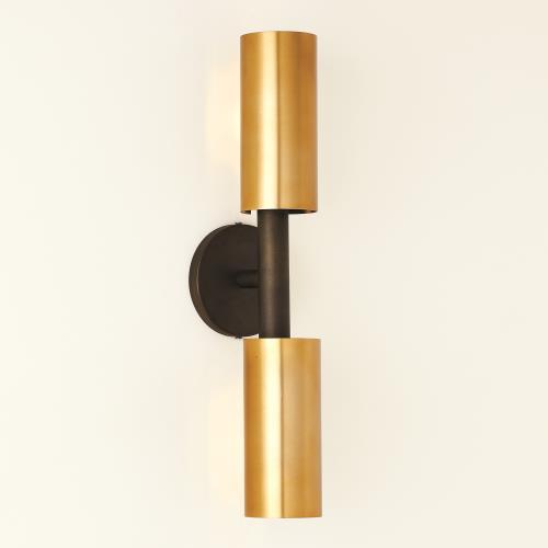 Dumbbell Sconce - Bronze/Brass-HW