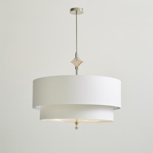 Two Tier Chandelier-Nickel Two Tier Chandelier-Nickel