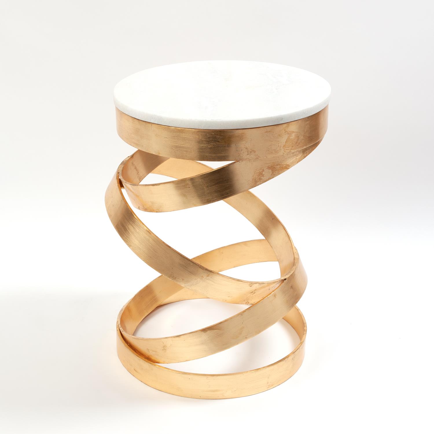 Spiral Table-Gold Leaf