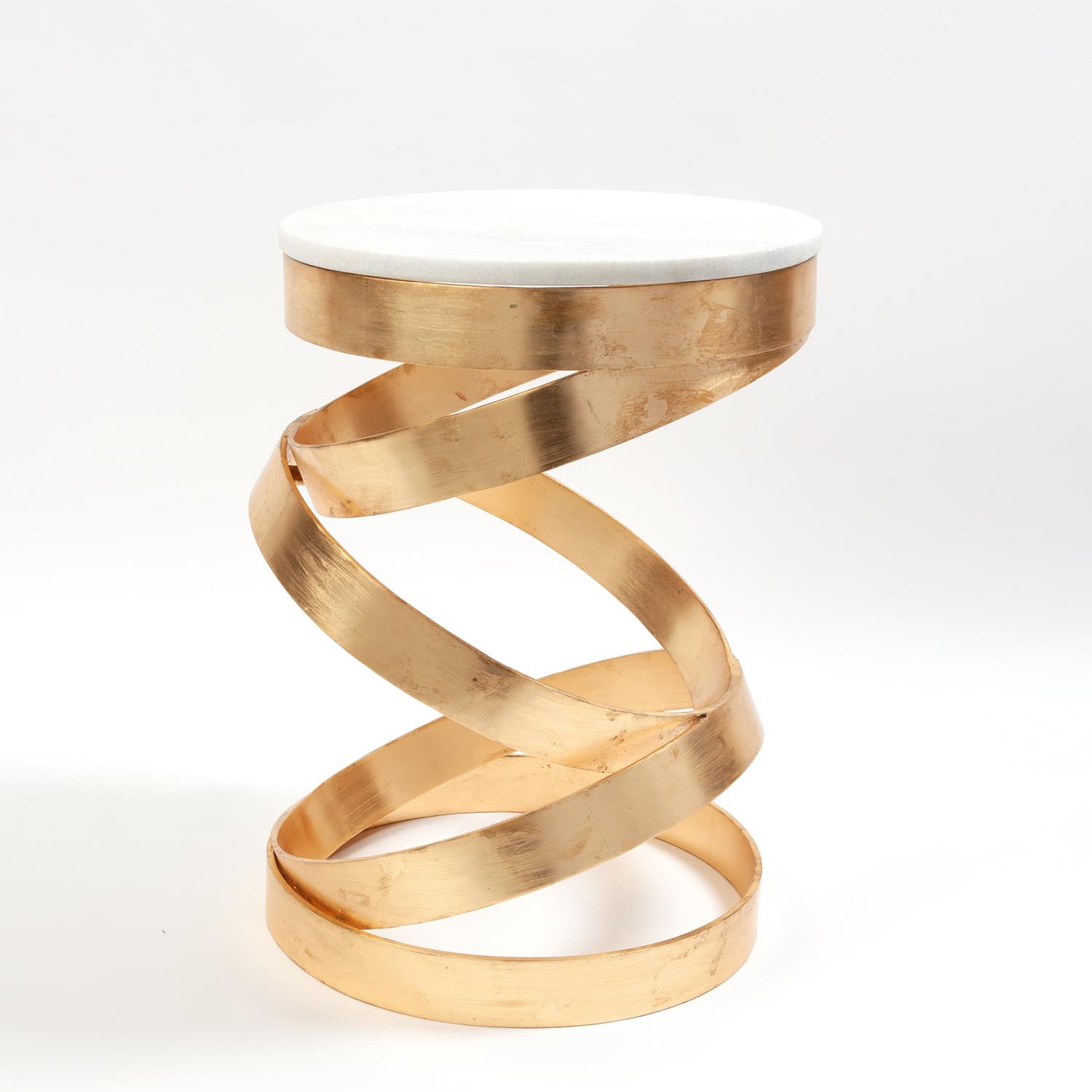 Spiral Table-Gold Leaf