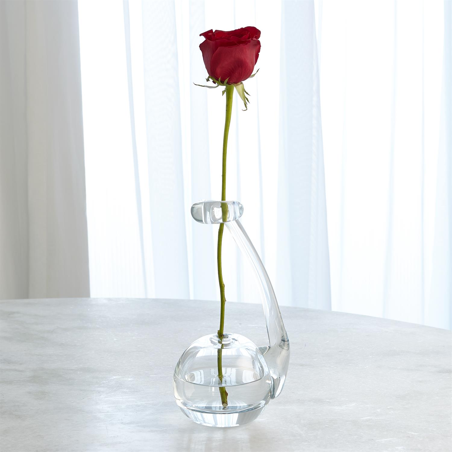 Clear Ring Flower Vase