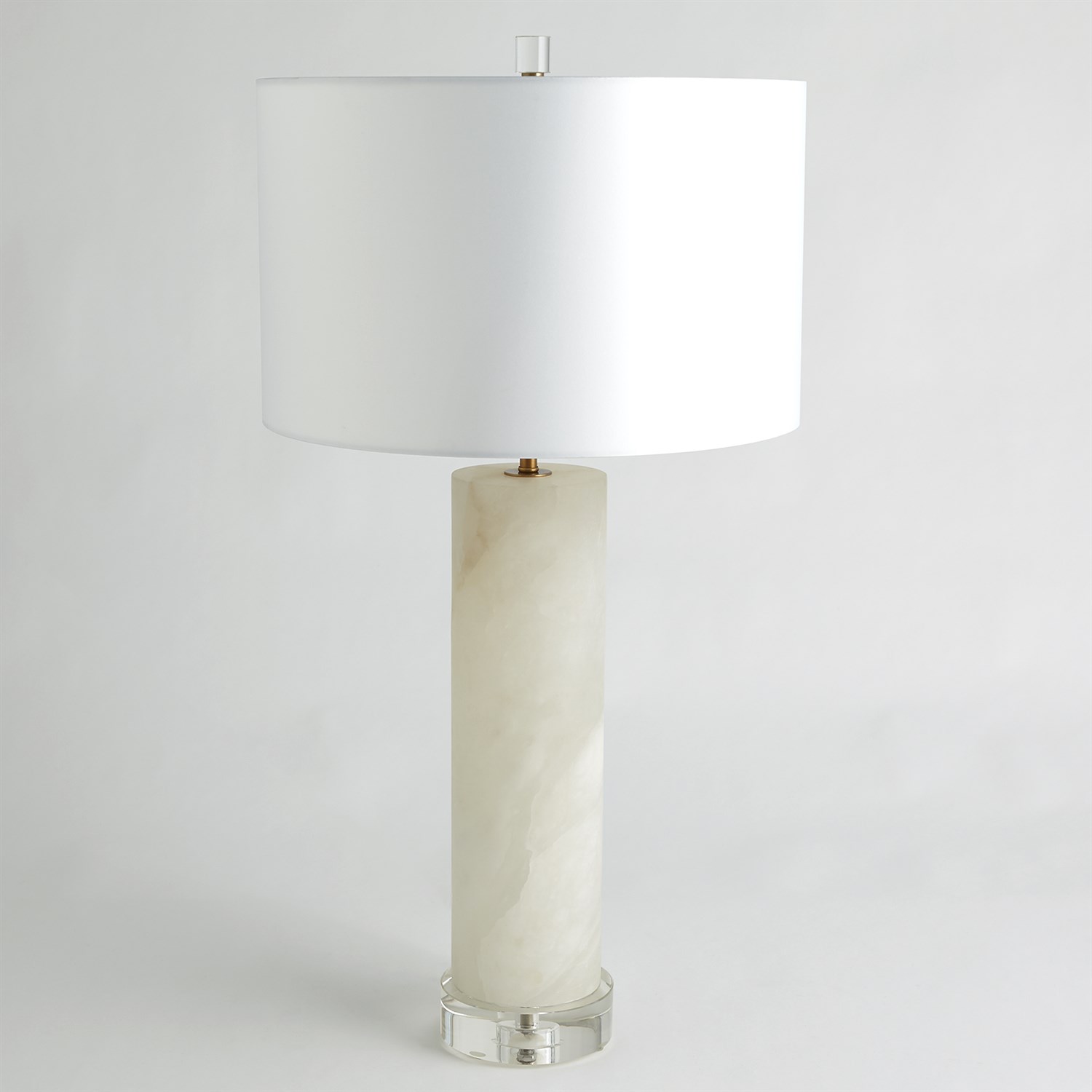 alabaster cylinder lamp