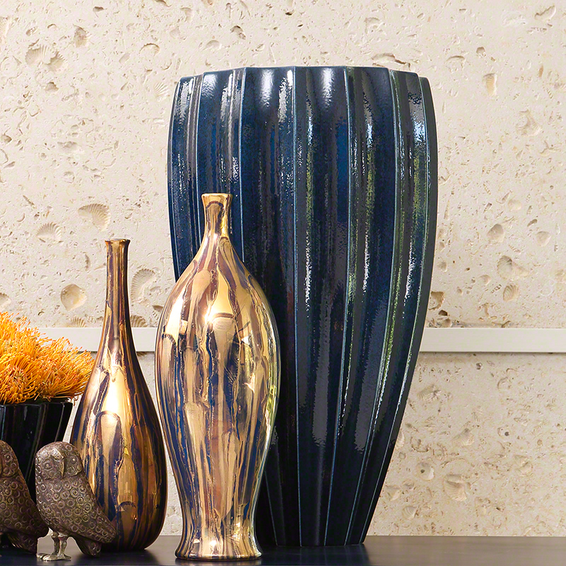 Fluted Vase-Ink Fluted Vase-Ink