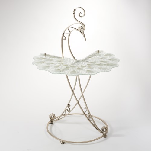 Peacock Table Top-White Peacock Table Top-White