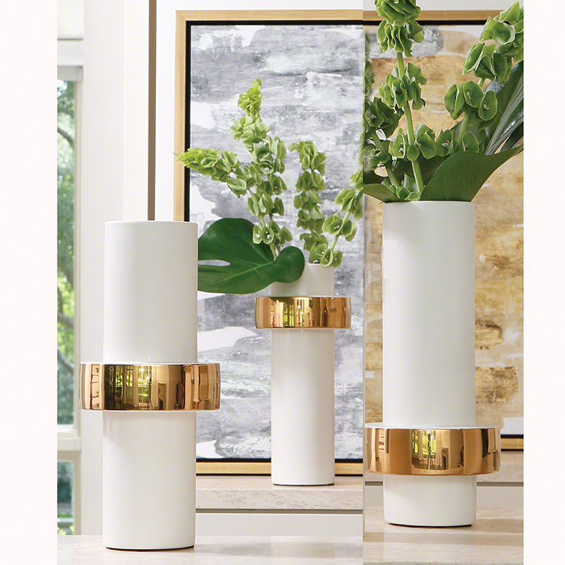 Gold Ring Vase-High Gold Ring Vase-High