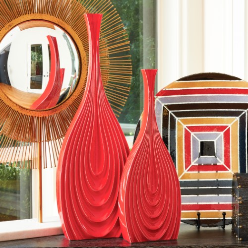 Bloom Vase-Red-XLg Bloom Vase-Red-XLg