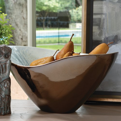 Marta's Bowl-Bronze Reactive Blue Marta's Bowl-Bronze Reactive Blue