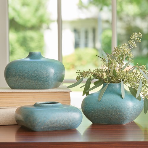 Modernist Vase One-Azure Modernist Vase One-Azure