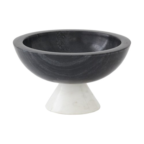Marble Round Bowl-Black Marble Round Bowl-Black
