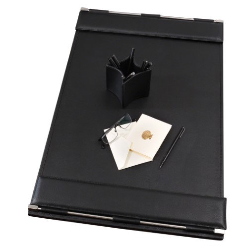 Flap Desk Blotter-Black Flap Desk Blotter-Black
