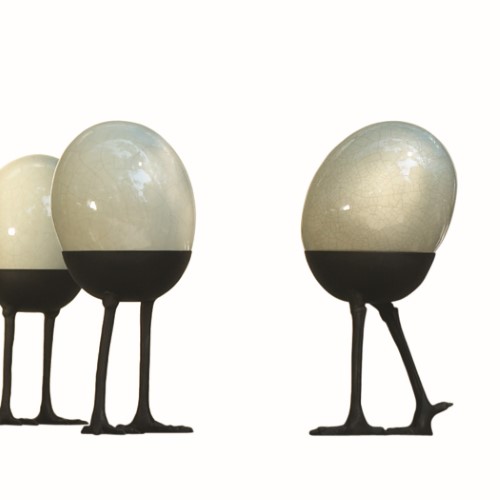 Ostrich Egg on Legs Ostrich Egg on Legs