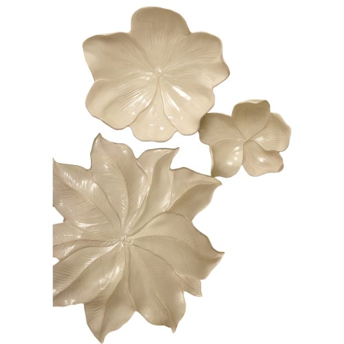 Magnolia Platter-Ivory Magnolia Platter-Ivory