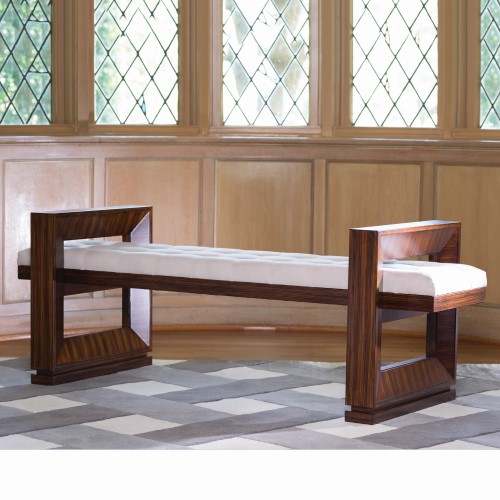 Open Block Bench-Artic Suede Fabric Open Block Bench-Artic Suede Fabric
