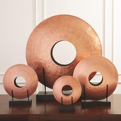 Disc Vase-Copper Plated Iron Disc Vase-Copper Plated Iron