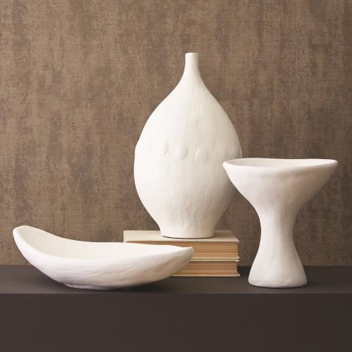 Modernist Vase-White Plaster Modernist Vase-White Plaster