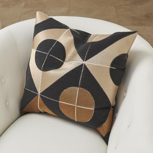Circle Marquetry Pillow
