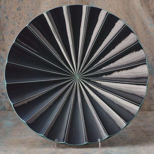 Fluted Charger-Ink Fluted Charger-Ink