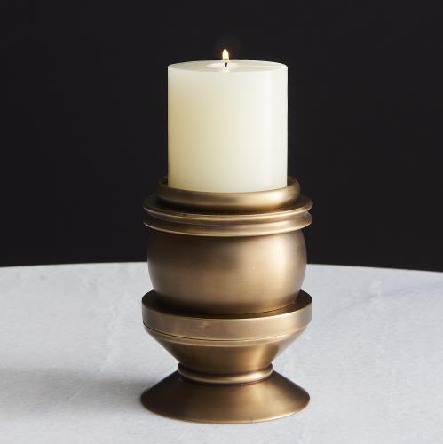 Stack Em Up Candle Holder-Antique Brass Stack Em Up Candle Holder-Antique Brass