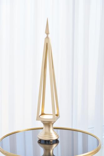 Open Obelisk-Brushed Brass Open Obelisk-Brushed Brass