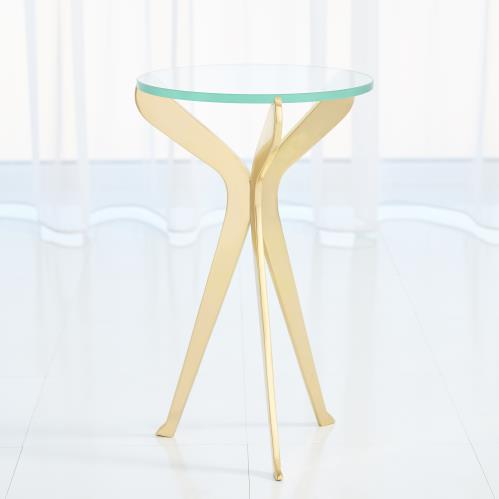 Slice Tripod Table-Brass Slice Tripod Table-Brass