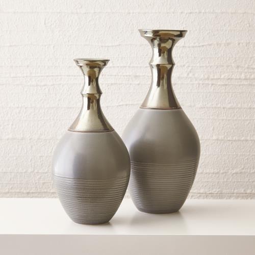 Bassano Vase-Grey/Bronze Bassano Vase-Grey/Bronze