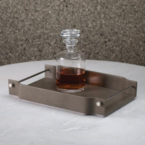 Serpentine Serving Tray-Grey Pebble Serpentine Serving Tray-Grey Pebble