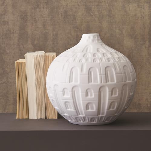 Coliseum Vase-Matte White Coliseum Vase-Matte White