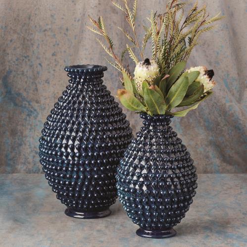 Pinecone Vase-Cobalt Pinecone Vase-Cobalt