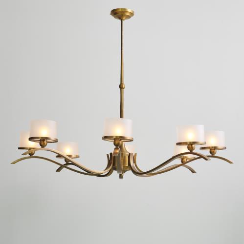 French Curve Chandelier-Light Bronze French Curve Chandelier-Light Bronze