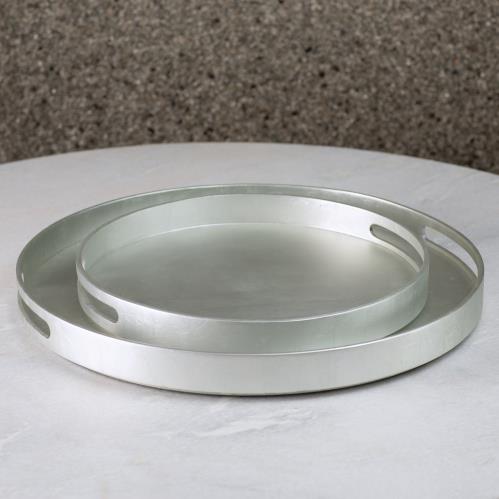 Nouveau Luxe Tray-Silver Leaf Nouveau Luxe Tray-Silver Leaf