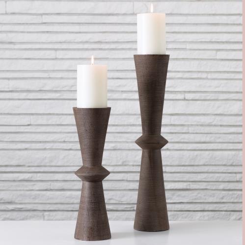 Castilian Pillar Holder-Grey Castilian Pillar Holder-Grey