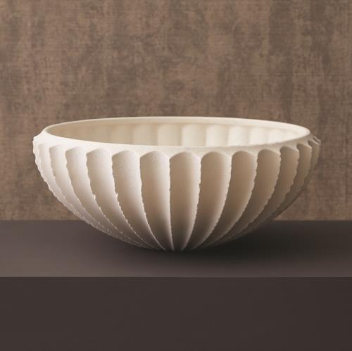 Sawtooth Bowl-Rustic White Sawtooth Bowl-Rustic White