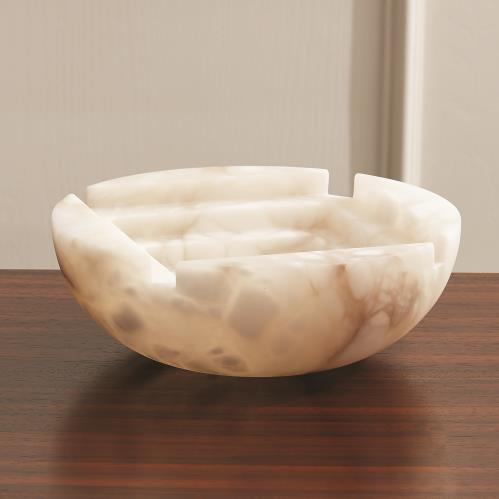 Stepwell Bowl-Alabaster Stepwell Bowl-Alabaster