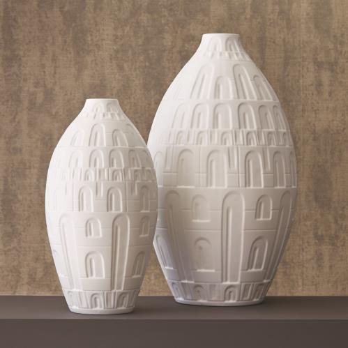 Coliseum Vase-Matte White Coliseum Vase-Matte White