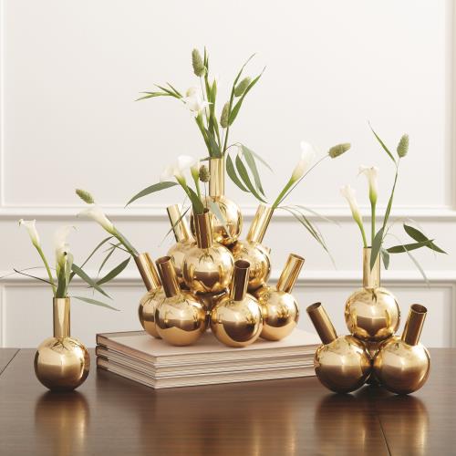 Bottle Vases-Brass Bottle Vases-Brass