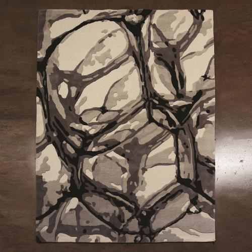 Eyes On The World Rug-Ivory/Black Eyes On The World Rug-Ivory/Black