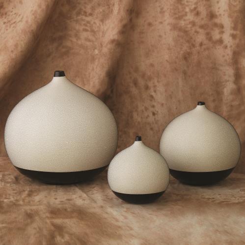 Pixelated Ball Vase - Black and Brown Pixelated Ball Vase - Black and Brown