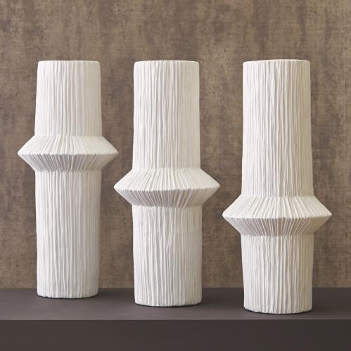 Ascending Ring Vases - Matte White Ascending Ring Vases - Matte White