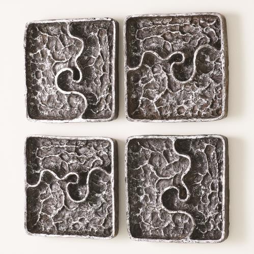 River Runs Through Panel - Silver Leaf River Runs Through Panel - Silver Leaf