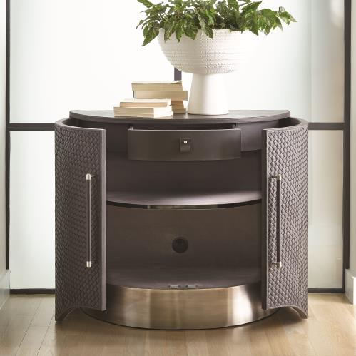 Milan Demi Lune - Charcoal Leather Milan Demi Lune - Charcoal Leather