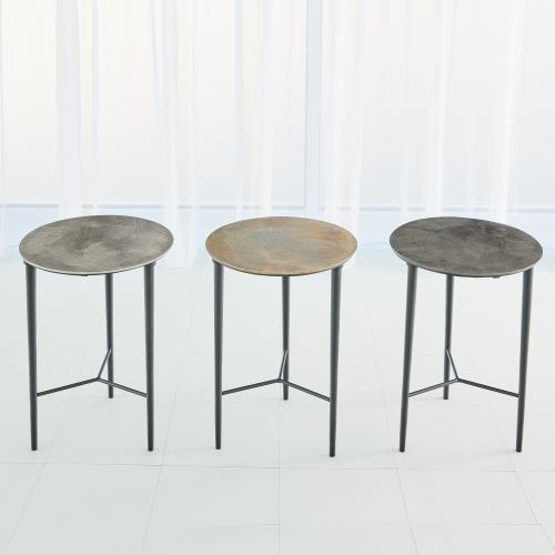Circle Etched Accent Tables