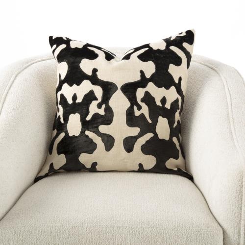 Ink Blot Pillow-Black