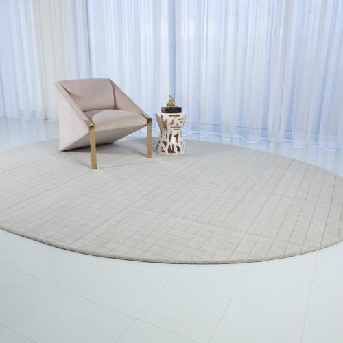 Cuff Link Oval Rugs-Light Grey Cuff Link Oval Rugs-Light Grey