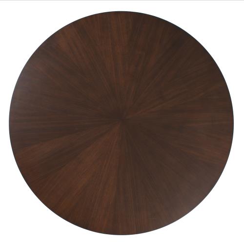 Flute Table Top-Round-Walnut-48