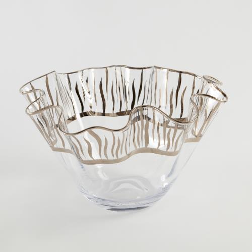 Tropaz Bowl-Vase-Silver