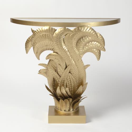 Acanthus Console-Brass
