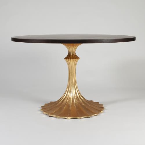 Flute Table Base-Gold Leaf-26