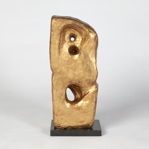 Monolith-Sculpture-Gold Leaf Monolith-Sculpture-Gold Leaf
