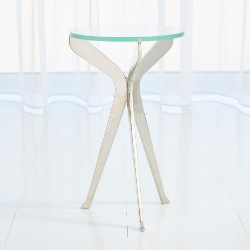 Slice Tripod Table-Nickel Slice Tripod Table-Nickel