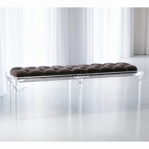 Marilyn Acrylic 6 Leg Bench-Admiral Blue Marilyn Acrylic 6 Leg Bench-Admiral Blue